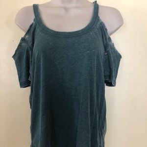 Z Supply Green Off Shoulder T shirt M